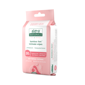 ALEVA NATURALS    Feminine Care    ALEVA NATURALS    Feminine Care    Bamboo Fem Intimate Wipe30ct*12