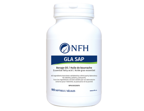 NFH GLA SAP (1000 mg certified organic borage seed oil/softgel) 90 softgels