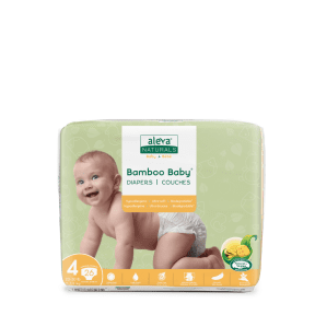 ALEVA NATURALS    Baby Diapers Size 4 (20to30lb)26ct