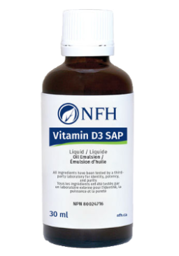 NFH Vitamin D3 SAP Liquid (1000 IU, 25 mcg/drop) 30 ml