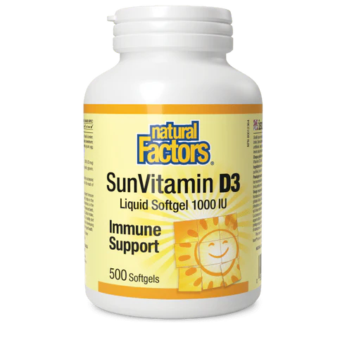 Natural Factors   Vitamin D3 1000 IU   500 sglssgls
