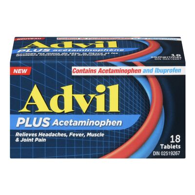Advil Plus Acetaminophen 18 Tablets