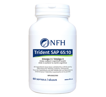 Nutritional Fundamentals for Health    Trident SAP 65:10 (650 mg EPA, 100 mg DHA/softgel) 60 softgels