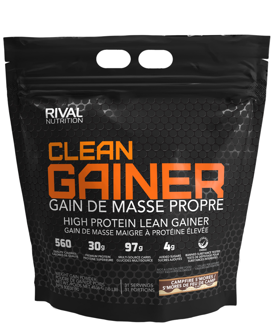 RIVALUS   CLEAN GAINER   S'MORES   10lbs
