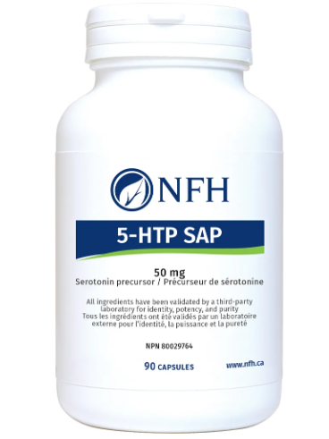 Nutritional Fundamentals for Health    5HTP SAP 50 mg (50 mg l-5-hydroxytryptophan/capsule) 90 capsules