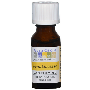 AURA CACIA    Precious Essentials in Jojoba Oil    AURA CACIA    Precious Essentials in Jojoba Oil    Frankincense Oil, Sanctify 15ml