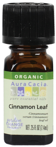 Aura Cacia Cinnamon Leaf, Certified Organic EO