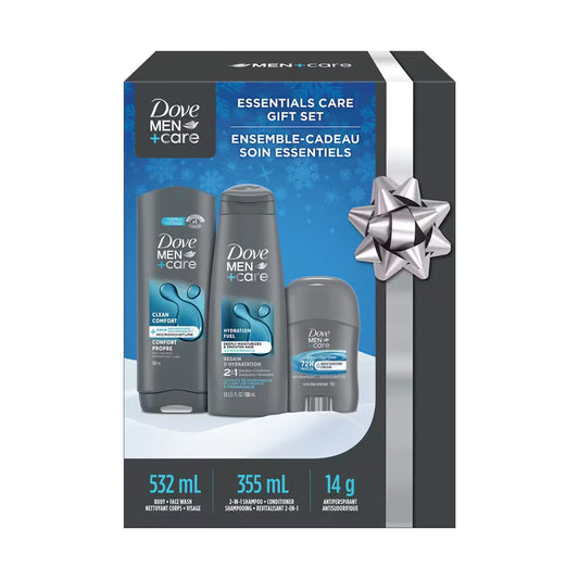 DOVE MEN+CARE CLEAN COMFORT HYDRATATION CASE 3PC pack of 6