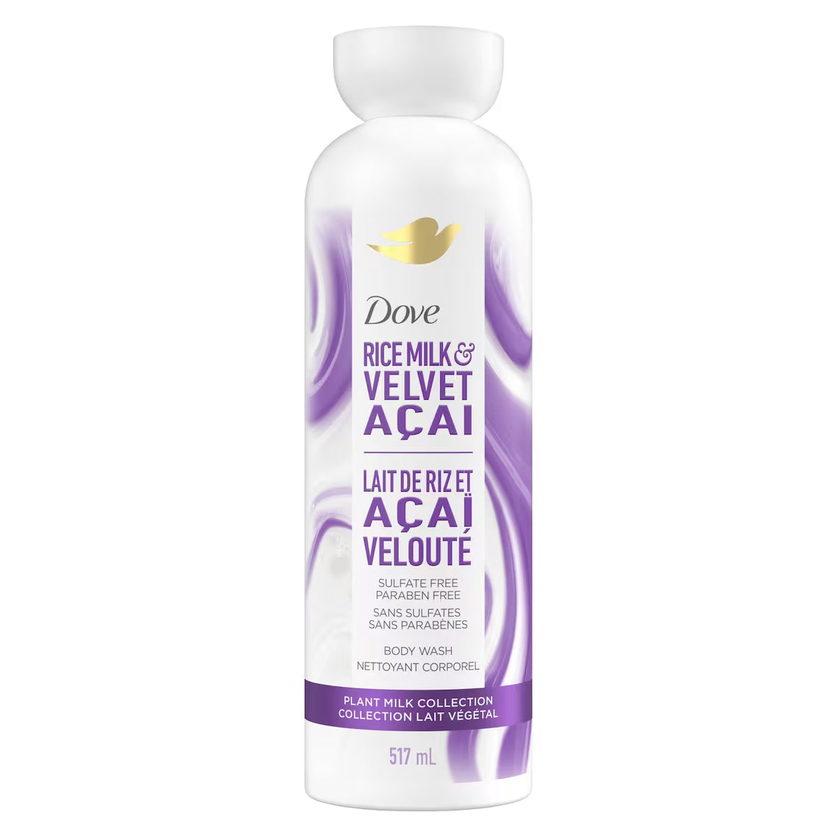 DOVE BODY WASH ACAL RICE MILK 517ML