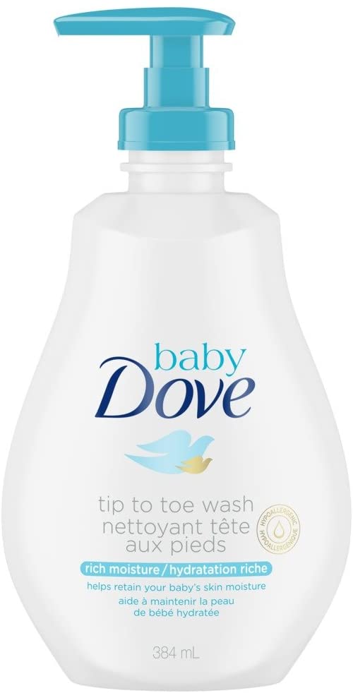 DOVE BABY TIP TO TOE BODY WASH RICH MOISTURE 384ML
