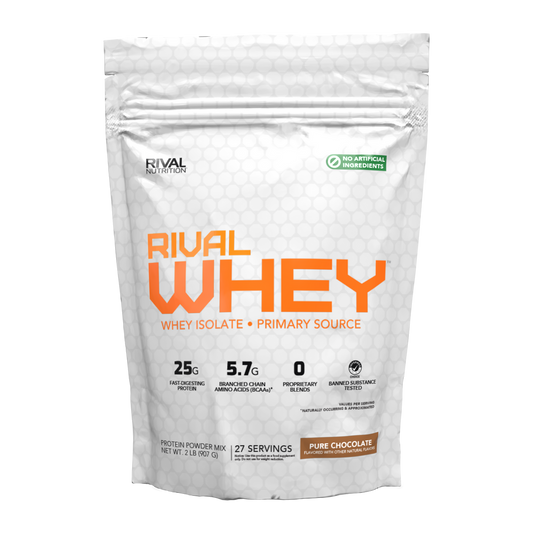 RIVAL NUTRITION - RIVALWHEY NATURAL - PURE CHOCOLATE - 2lbs