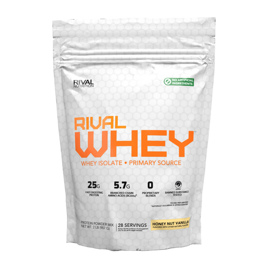 RIVAL NUTRITION - RIVALWHEY NATURAL - HONEY NUT VANILLA - 2lbs