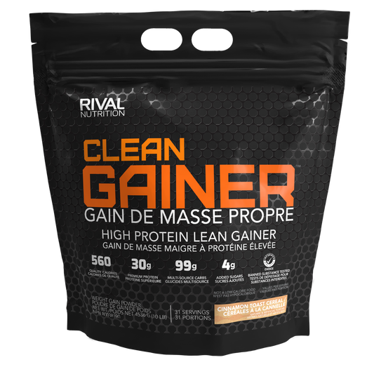 RIVALUS   CLEAN GAINER   CINNAMON TOAST CEREAL   10lbs