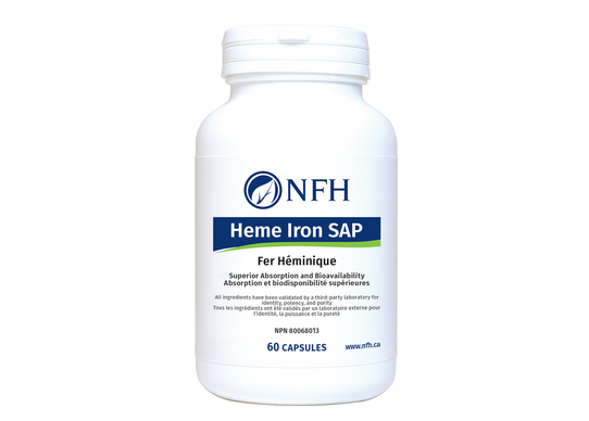 NFH Heme Iron SAP (11 mg heme iron/capsule) 60 capsules