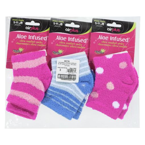 AIRPLUS SOCKS ALOE WOMEN 5-11 pack of 3