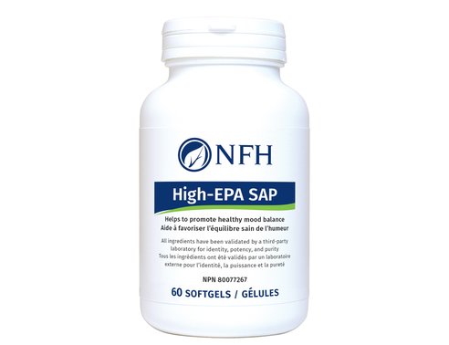 Nutritional Fundamentals for Health    High-EPA SAP (1000 mg EPA, 100 mg DHA/softgel) 60 softgels