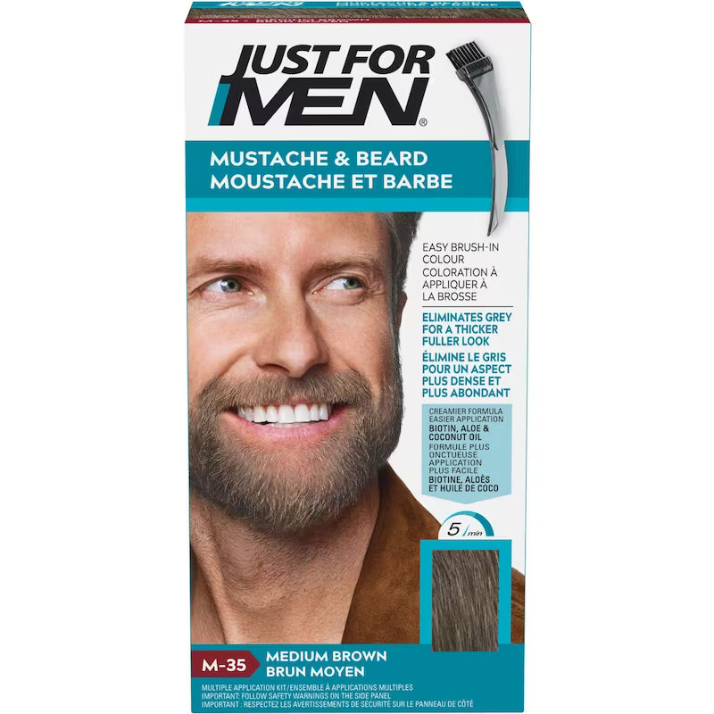 JUST FOR MEN MUSTACHE GEL MD BROWN #35 GEL