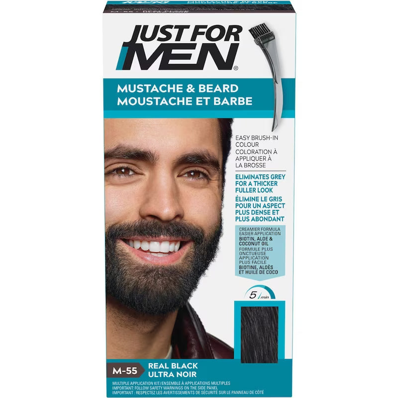 JUST FOR MEN MUSTACHE GEL REAL BLACK #55 GEL