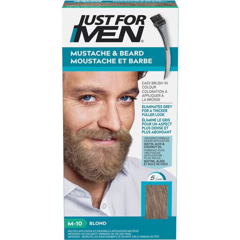 JUST FOR MEN MUSTACHE GEL SANDY BLOND #10 GEL