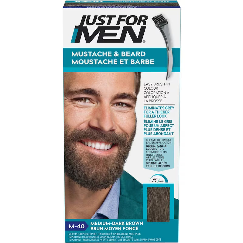 JUST FOR MEN MUSTACHE GEL MD DARK BROWN #40 GEL