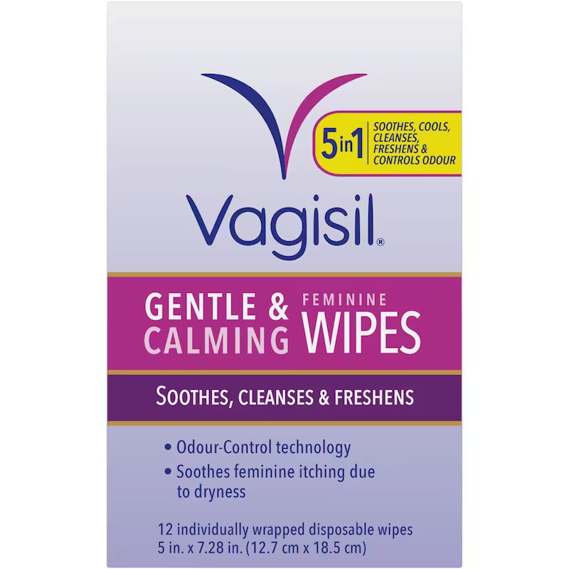VAGISIL MEDICATED WIPES 12
