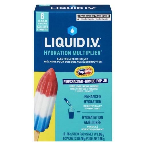 LIQUID IV ELECTROLYTE POPSICLE FIRECRACK 6X16G POWDER PACKET