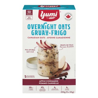 Yumi Organic   Overnight Oats   Apple Cinnamon250G