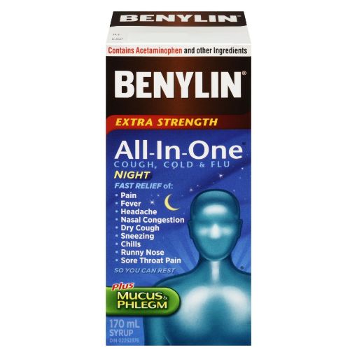 BENYLIN ALL IN ONE SYR NIGHTIME XST 170ML SYRUP