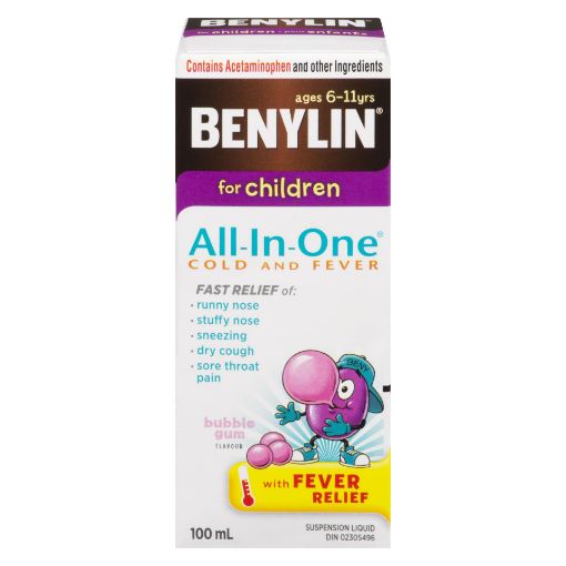BENYLIN ALL IN ONE SYR CHILDREN 100ML SUSPENSION