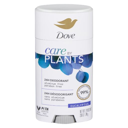 DOVE BY PLANTS DEODORANT EUCALYPTUS 74G