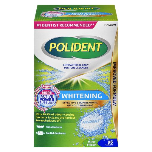 POLIDENT WHITENING TB 96 TABLET