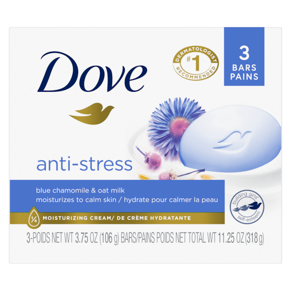 DOVE SOAP BAR OAT MILK W/CHAMOMILE 3X106G