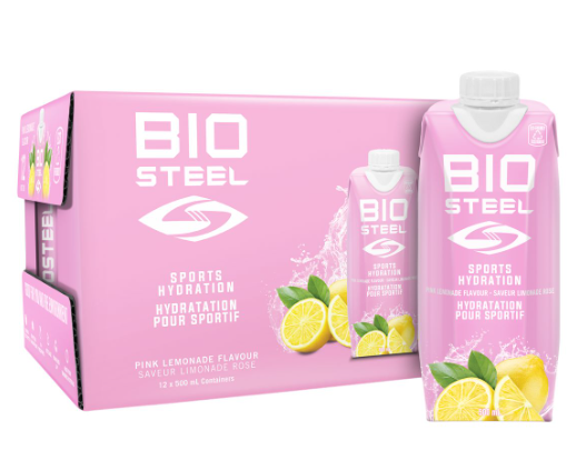 BioSteel Sports Nutrition Inc.-Sports Drink Pink Lemonade  ( 12 x 500ml )