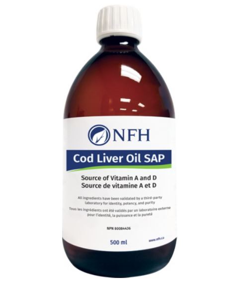 NFH Cod Liver Oil SAP (3985 mg cod liver oil/4.3 mL) 500 ml