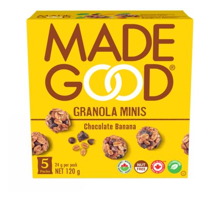Made Good   Granola Minis 5Pk   Chocolate Banana Granola Minis120G