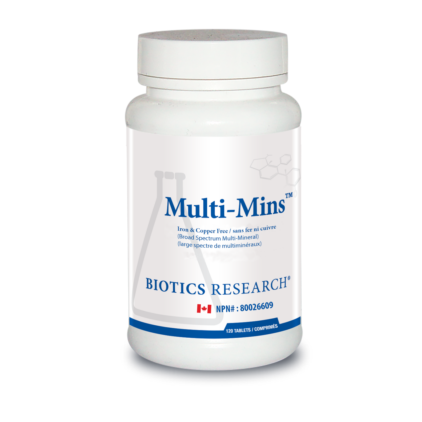 Biotics - Multi-Mins (Iron & Copper Free) 120 tablets