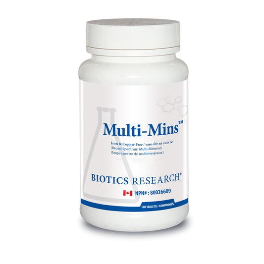 Biotics - Multi-Mins (Iron & Copper Free) 120 tablets