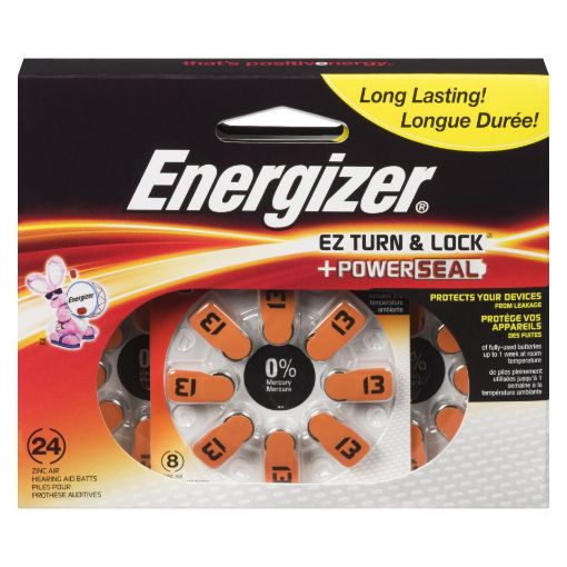 ENERGIZER BATT HEARING AIDS ORANGE TAB#13 PK 24