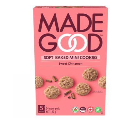 Made Good   Soft Baked Mini Cookies   Sweet Cinnamon Soft Baked Mini Cookies5X24G