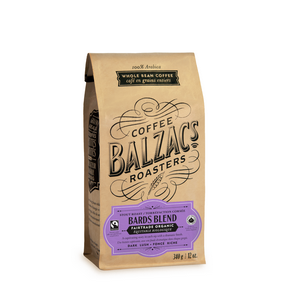 Balzac's Coffee Roasters   Organic Bards Blend - Dark Roast 340g