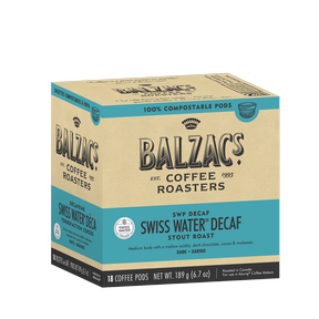 Balzac's Coffee Roasters   Swiss Water Decaf Coffee Pods  18ct