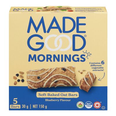 Made Good   Soft Baked Oat Bars   Soft Baked Bars - Blueberry5X30G