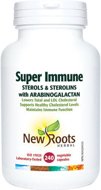 NEW ROOTS    Super Immune (Sterols & Sterolins with Arabinogalactan)    240 capsules