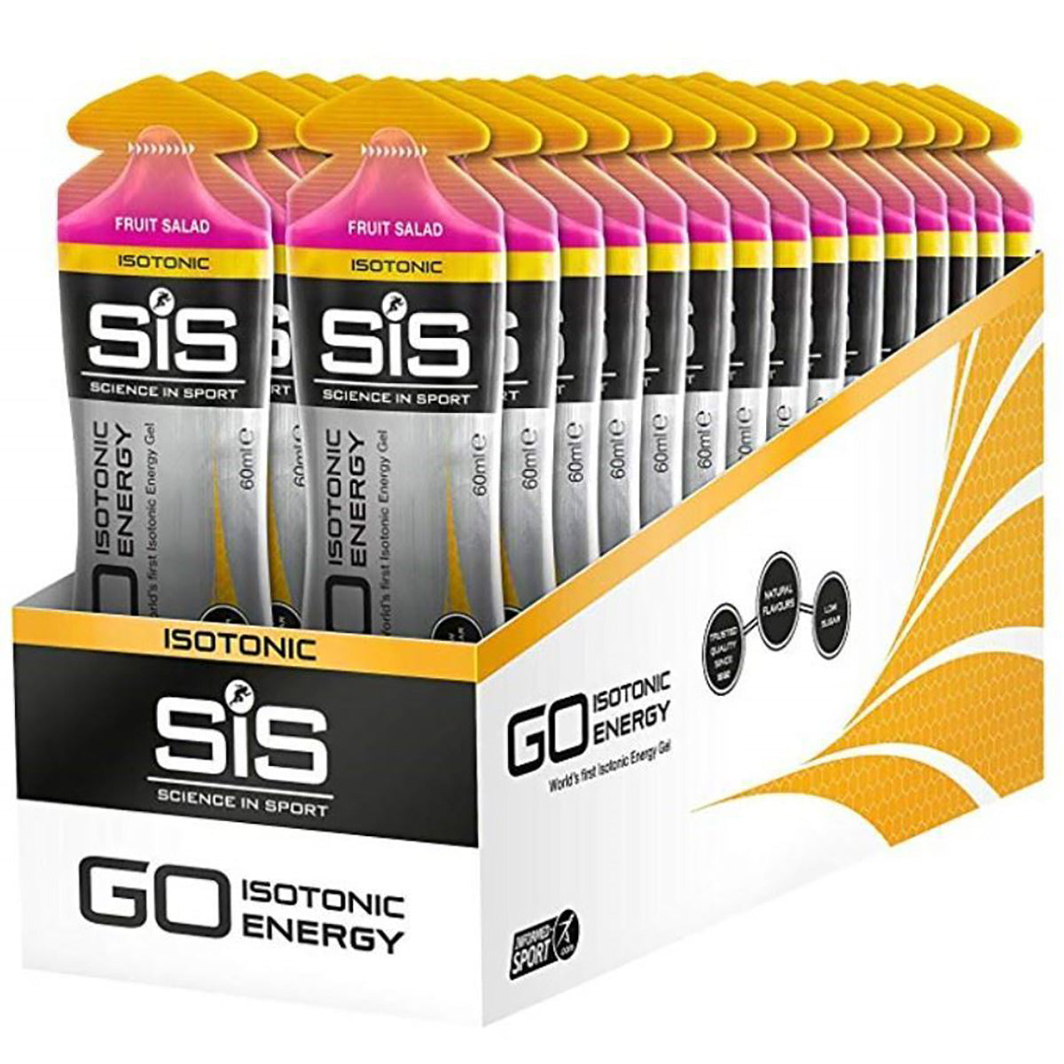 Science In Sport   GO Isotonic Energy Gel, Fruit Salad 30 x 60ml