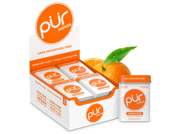 PUR Gum-Mints - Tangerine Tango Tin  ( 12 X 30g )