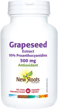 NEW ROOTS    Grapeseed Extract · 500 mg    60 capsules