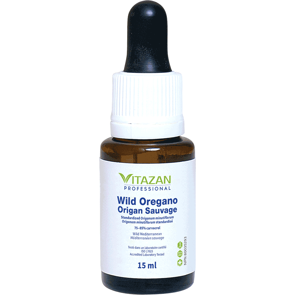 Vitazan    Wild Oregano (Standardized Origanum minutiflorum · Wild Mediterranean) 15 ml