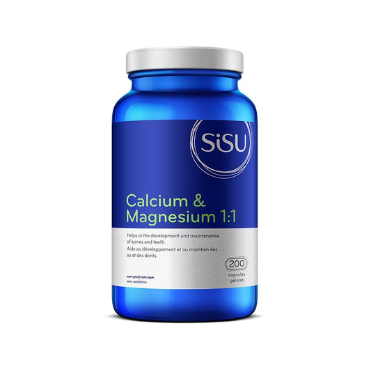 SISU - Calcium & Magnesium 1:1 with D3 - 200 caps