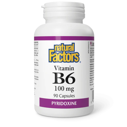 Natural Factors   Vitamin B6 100 mg   90 capscaps