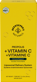 Beekeeper's Naturals Inc.   Liposomal Propolis Vit C 96ml 12ct